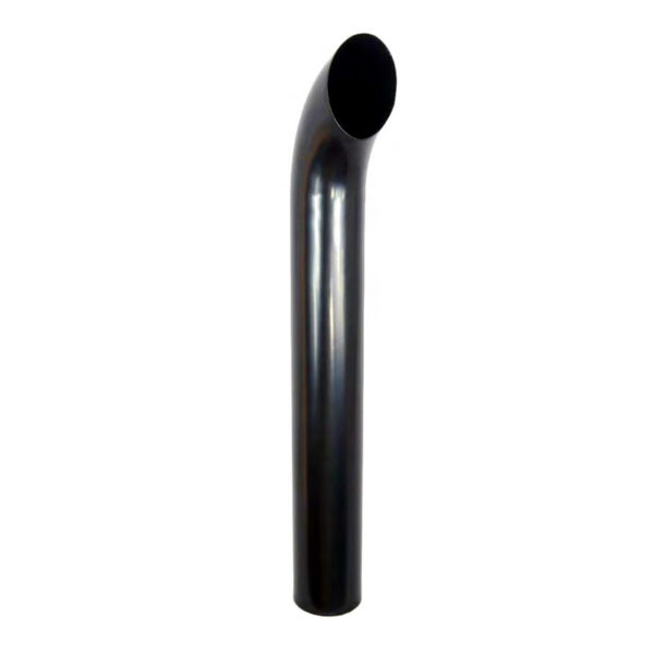 Black Series sort topprør med bøy 5" (12,7 cm) utv.diam. 152 cm lengde 5