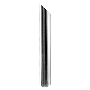 Topprør Chrome Angle Cut skrå ende - Innv.diam. 6" (15,24 cm.) - Lengde: 305 cm.